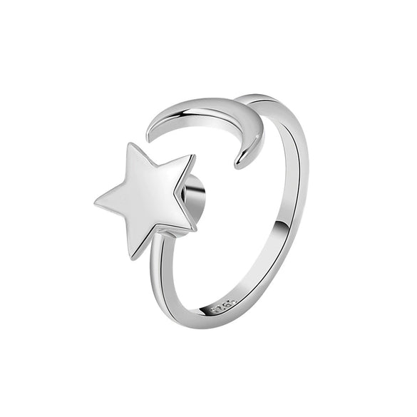 Women's Star Rotating Ring Copper Material