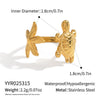 Women's Starfish Turtle Animal Zodiac Stainless Steel Electroplated Waterproof Non Fading Fashion Ring