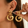Women's Statement Geometric Metal Tassel Earrings Electroplated Iron Alloy Drop Earrings