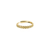 Women's Sterling Silver Adjustable Open Ring With Letter Text Geometric Design And Electroplated Finish