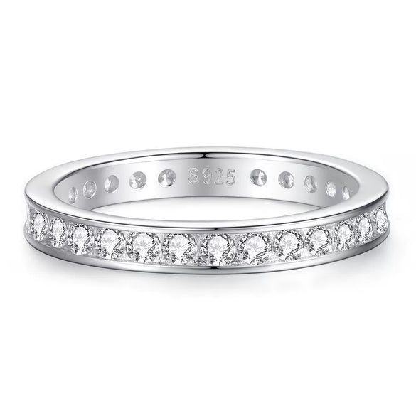 Women's 925 Sterling Silver Allmatch Geometric Stacked Tail Ring With Electroplating