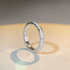 Women's 925 Sterling Silver Allmatch Geometric Stacked Tail Ring With Electroplating