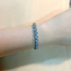 Women's Sterling Silver And Copper Heartshaped Zircon Inlaid Bracelet With Constellation And Leaves Pattern Fresh And Natural Style