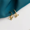 Women's 925 Sterling Silver Bee Shaped Earrings With Zirconia Inlay Animal Style Ear Buckle Jewelry Accessories