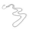 Women's 925 Sterling Silver Blossom Pumpkin Bead Ball Chain Sweater Necklace Adjustable Electroplated Floral Long Chain