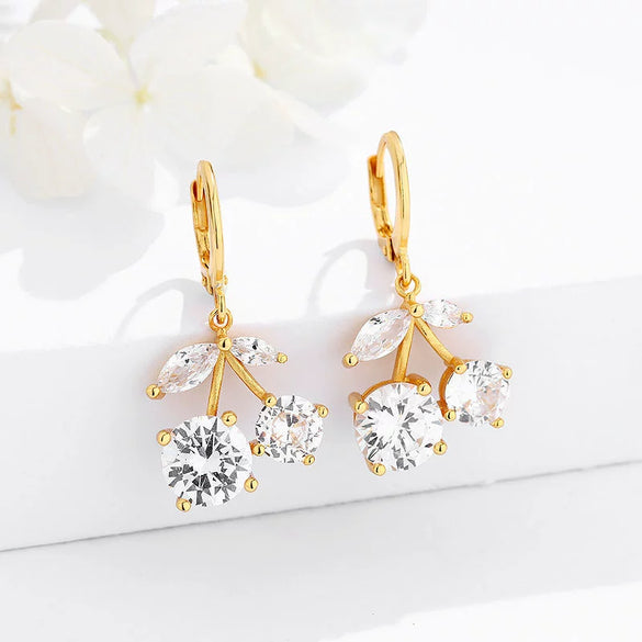 Women's 925 Sterling Silver Bow Earrings With Aaaa Zircon Inlay And Electroplated Finish Fashion Jewelry