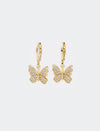Women's 925 Sterling Silver Butterfly Bow Earrings Elegant Small Fresh Animal Inspired Fashion Jewelry Accessories