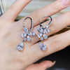 Women's 925 Sterling Silver Butterfly Drop Shape Earrings With High Sense Design