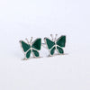 Women's 925 Sterling Silver Butterfly Stud Earrings Simple Elegant Animal Style Fashion Jewelry