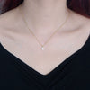 Women's 925 Sterling Silver Cross Chain Necklace With Diamond And Opal