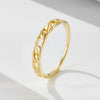 Women's Sterling Silver Cut Out Ring Bracelet With Electroplating