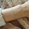 Women's 925 Sterling Silver Diamond Geometric Bracelet With 14K Gold Plating