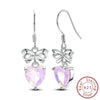 Women's 925 Sterling Silver Dream Catcher Four Leaf Clover Animal Zodiac Electroplated Earrings