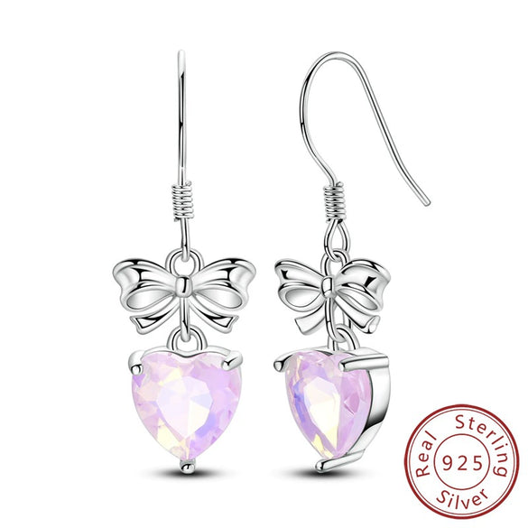 Women's 925 Sterling Silver Dream Catcher Four Leaf Clover Animal Zodiac Electroplated Earrings