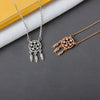 Women's 925 Sterling Silver Dream Catcher Necklace Geometric Pendant Cross Chain Electroplated Clavicle Chain Light Luxury Trendy Jewelry