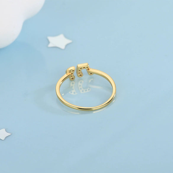 Women's 925 Sterling Silver Electroplated Adjustable Open Ring With Unique Diamondinspired Statement Design