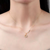 Women's 925 Sterling Silver Elegant Geometric Swan Pendant Necklace Electroplated Clavicle Chain Fashion Jewelry