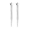 Women's 925 Sterling Silver Five Pointed Star Tassel Earrings Long Fashion Earrings With Elegant Slimming Silhouette