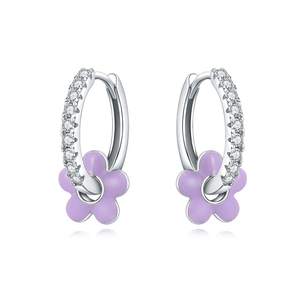 Women's 925 Sterling Silver Flower Butterfly Daisy Animal Zodiac Electroplated Earrings