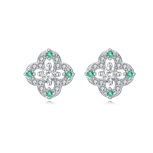 Women's 925 Sterling Silver Flower Butterfly Daisy Animal Zodiac Electroplated Earrings
