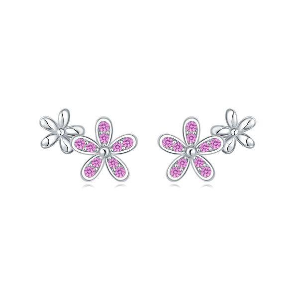 Women's 925 Sterling Silver Flower Butterfly Daisy Animal Zodiac Electroplated Earrings