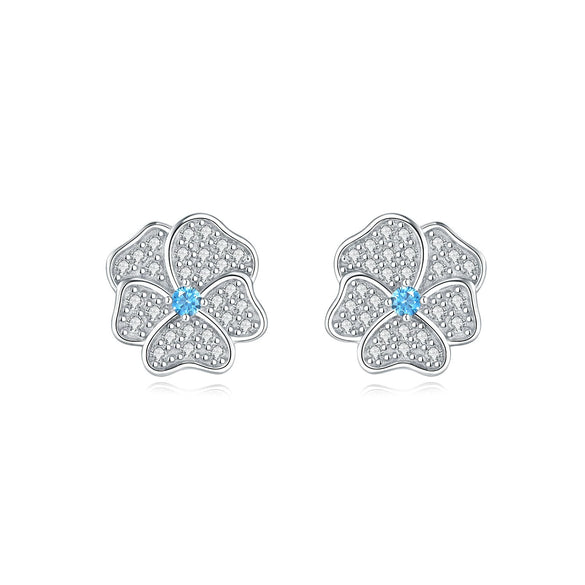 Women's 925 Sterling Silver Flower Butterfly Daisy Animal Zodiac Electroplated Earrings