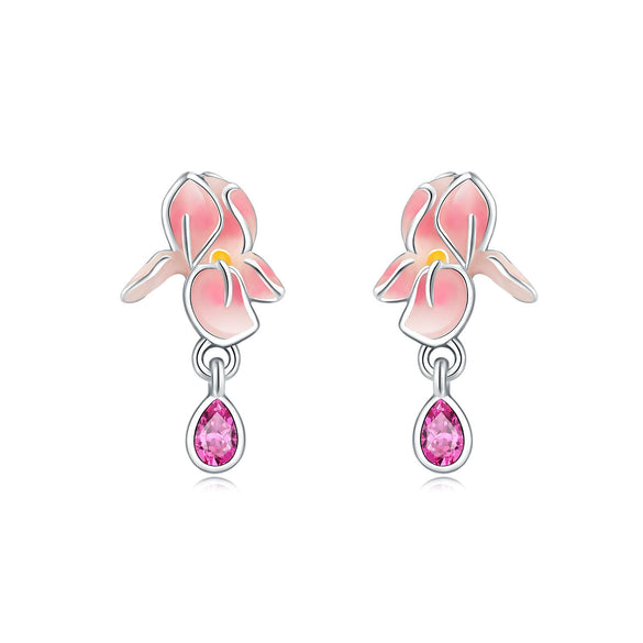 Women's 925 Sterling Silver Flower Butterfly Daisy Animal Zodiac Electroplated Earrings