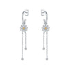 Women's 925 Sterling Silver Flower Butterfly Daisy Animal Zodiac Electroplated Earrings