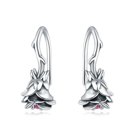 Women's 925 Sterling Silver Flower Butterfly Daisy Animal Zodiac Electroplated Earrings