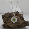 Women's 925 Sterling Silver Flower Multicolor Gemstone Necklace