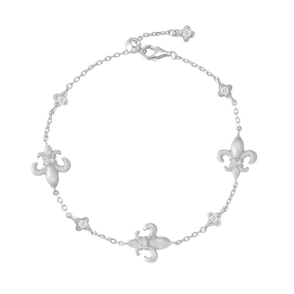 Women's 925 Sterling Silver Flowershaped Elegant Bracelet With Matte And Electroplating Craft