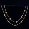 Women's 925 Sterling Silver Four Leaf Clover Light Luxury Bracelet With Zircon And 18K Gold Plating
