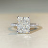 Women's 925 Sterling Silver Geometric Cut Fashion Ring