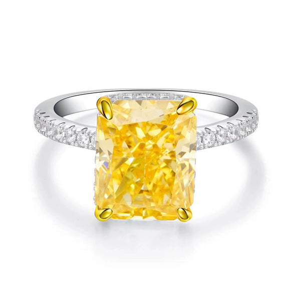 Women's 925 Sterling Silver Geometric Cut Fashion Ring