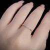 Women's 925 Sterling Silver Geometric Design Electroplated Zircon Ring