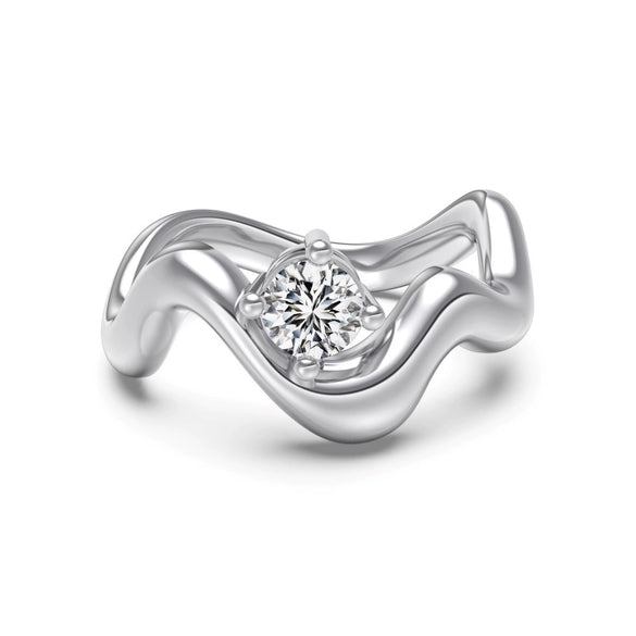 Women's 925 Sterling Silver Geometric Design Rings