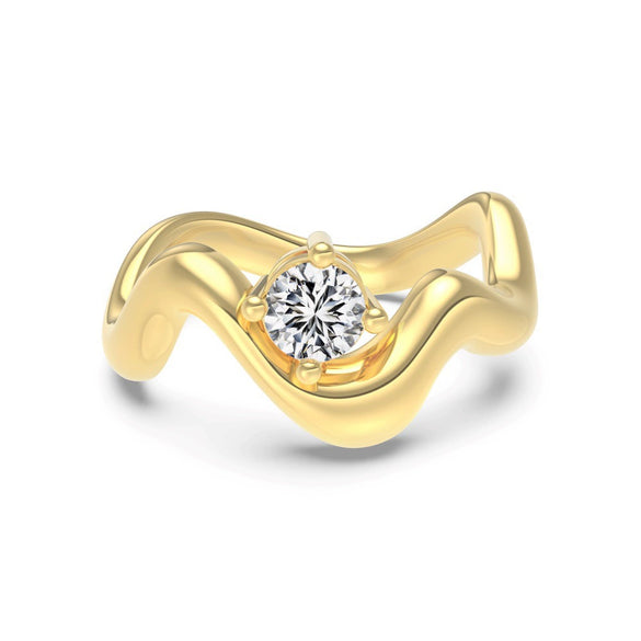 Women's 925 Sterling Silver Geometric Design Rings