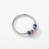 Women's Sterling Silver 925 Geometric Dripping Glue Ring