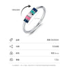 Women's Sterling Silver 925 Geometric Dripping Glue Ring