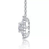 Women's 925 Sterling Silver Geometric Inlay Sunflower Clavicle Necklace