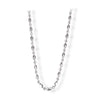 Women's 925 Sterling Silver Geometric Olive Bead Necklace With Electroplated Bamboo Chain Adjustable Fashion Necklace