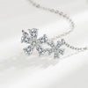 Women's 925 Sterling Silver Geometric Pendant Necklace Simple Elegant Clavicle Chain Minimalist Silver Necklace