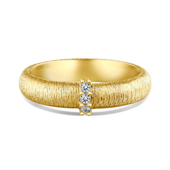 Women's 925 Sterling Silver Geometric Ring With Wiredrawing And Electroplating Craft And Microinlaid Zircon