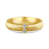 Women's 925 Sterling Silver Geometric Ring With Wiredrawing And Electroplating Craft And Microinlaid Zircon