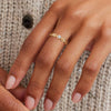 Women's 925 Sterling Silver Geometric Rose Flower Ring Electroplated