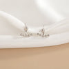 Women's 925 Sterling Silver Geometric Stud Earrings With Electroplated Finish Light Luxury Niche Design Fashion Jewelry