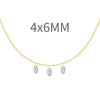 Women's 925 Sterling Silver Geometric Tassel Pendant Necklace With Electroplating And Cross Chain Style