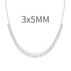 Women's 925 Sterling Silver Geometric Tassel Pendant Necklace With Electroplating And Cross Chain Style