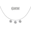 Women's 925 Sterling Silver Geometric Tassel Pendant Necklace With Electroplating And Cross Chain Style