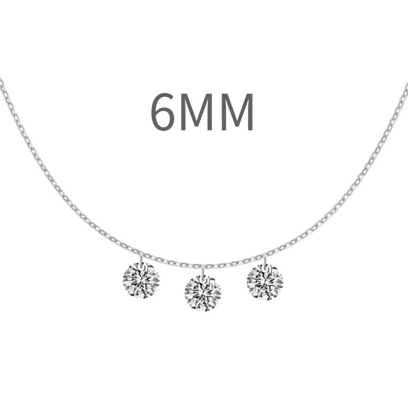 Women's 925 Sterling Silver Geometric Tassel Pendant Necklace With Electroplating And Cross Chain Style